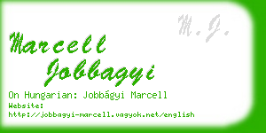 marcell jobbagyi business card